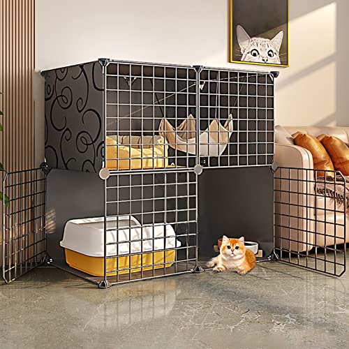 Großer Katzenkäfig, Katzenhäuser für Hauskatzen, selbst zusammengebauter Katzenkäfig, Bodenmatte, Kabelbinder, Katzenhaus für den Innenbereich, in dem eine Toilette untergebracht Werden kann Großer Katzenkäfig, Katzenhäuser für Hauskatzen, selbst zusammengebauter Katzenkäfig, Bodenmatte, Kabelbinder, Katzenhaus für den Innenbereich, in dem eine Toilette untergebracht Werden kann von SimKha