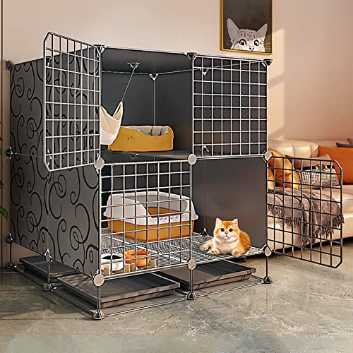 Großer Katzenkäfig, Katzenhäuser für Hauskatzen, selbst zusammengebauter Katzenkäfig, Bodenmatte, Kabelbinder, Katzenhaus für den Innenbereich, in dem eine Toilette untergebracht Werden kann Großer Katzenkäfig, Katzenhäuser für Hauskatzen, selbst zusammengebauter Katzenkäfig, Bodenmatte, Kabelbinder, Katzenhaus für den Innenbereich, in dem eine Toilette untergebracht Werden kann von SimKha
