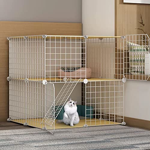 Katzenkäfig für den Innenbereich, Metall-Kleintierkäfig, DIY-Design, Kätzchen-Laufstall, Haustier-Laufstall, Katzenhütten für Katzen, Katzenstreu + Hängematte + Katzentoilette mit Schaufel + Katzenkäfig für den Innenbereich, Metall-Kleintierkäfig, DIY-Design, Kätzchen-Laufstall, Haustier-Laufstall, Katzenhütten für Katzen, Katzenstreu + Hängematte + Katzentoilette mit Schaufel + von SimKha