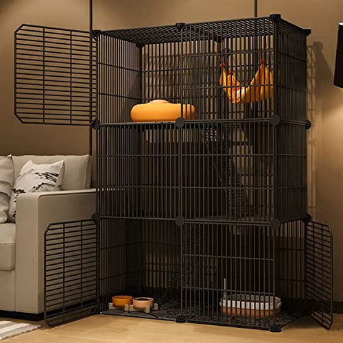 Katzenkäfige groß, Katzenlaufstall, Kätzchenkäfig, Katzenkäfig, Laufstall, Katzengehege für den Innenbereich, Katzengehege, mit Rutschfester Matte + Katzennest + Katzenhängematte + Katzentoi Katzenkäfige groß, Katzenlaufstall, Kätzchenkäfig, Katzenkäfig, Laufstall, Katzengehege für den Innenbereich, Katzengehege, mit Rutschfester Matte + Katzennest + Katzenhängematte + Katzentoi von SimKha