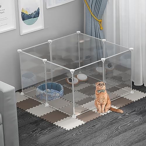 Kleintier-Laufstall, Kaninchenkäfig, Meerschweinchenkäfige, Katzengehege, tragbarer Metalldraht-Hofzaun für den Innen- und Außenbereich, für kleine Tiere, Katzen, Hunde, Meerschweinchen, Ham Kleintier-Laufstall, Kaninchenkäfig, Meerschweinchenkäfige, Katzengehege, tragbarer Metalldraht-Hofzaun für den Innen- und Außenbereich, für kleine Tiere, Katzen, Hunde, Meerschweinchen, Ham von SimKha