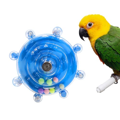 Vogelspielzeug für Sittiche, interaktives Spinner, Rassel, Wellensittich, Spielzeug mit schleifender Sitzstange, drehbares Rad-Kauspielzeug für Papageien, Spielzeug für mittelgroße Vögel, kleine Vogelspielzeug für Sittiche, interaktives Spinner, Rassel, Wellensittich, Spielzeug mit schleifender Sitzstange, drehbares Rad-Kauspielzeug für Papageien, Spielzeug für mittelgroße Vögel, kleine von Simaixing