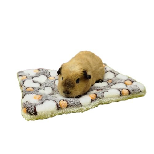 SimidunEUR Kleintier Plüschbett, Warme Katze Hunde Decke Schlafkissen Pet Pad Flauschige Flanell Fleecedecke Bettmatte für Meerschweinchen, Hamster, Kaninchen, Kätzchen, Häschen,Kaffee 1,40 * 50 cm von SimidunEUR