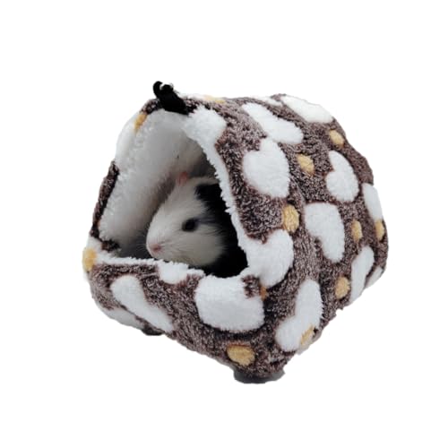 SimidunEUR Plüschbett Meerschweinchen Betthöhle Gemütliches Hamsterhaus Kleintierhöhle für Chinchilla, Igel, Meerschweinchen Hamsterkäfig,Kaffee,22 * 21 cm SimidunEUR Plüschbett Meerschweinchen Betthöhle Gemütliches Hamsterhaus Kleintierhöhle für Chinchilla, Igel, Meerschweinchen Hamsterkäfig,Kaffee,22 * 21 cm von SimidunEUR