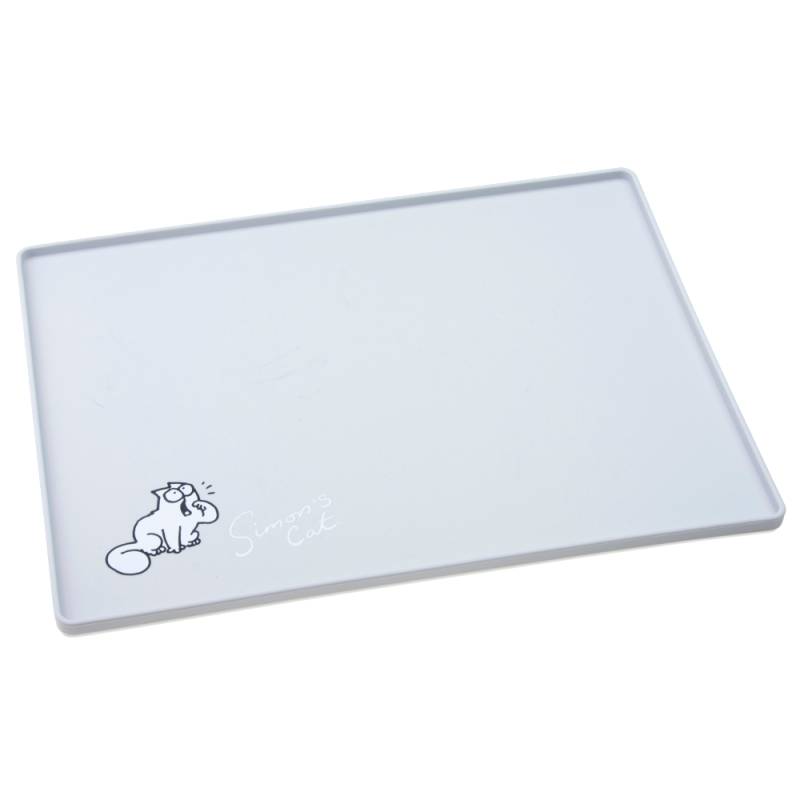 Simon's Cat Napfunterlage, grau - L 40 x B 30 cm von Simon´s Cat