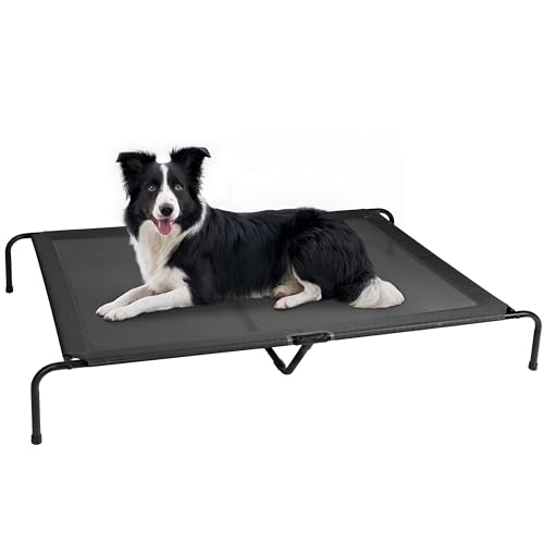 Simple Deluxe Kühlendes erhöhtes Hundebett, erhöhtes tragbares Hundebett, rutschfeste Füße, langlebig, tragbar, für drinnen und draußen, Haustier-Hängemattenbett, 152,4 x 94,4 x 22,9 cm, Schwarz Simple Deluxe Kühlendes erhöhtes Hundebett, erhöhtes tragbares Hundebett, rutschfeste Füße, langlebig, tragbar, für drinnen und draußen, Haustier-Hängemattenbett, 152,4 x 94,4 x 22,9 cm, Schwarz von Simple Deluxe
