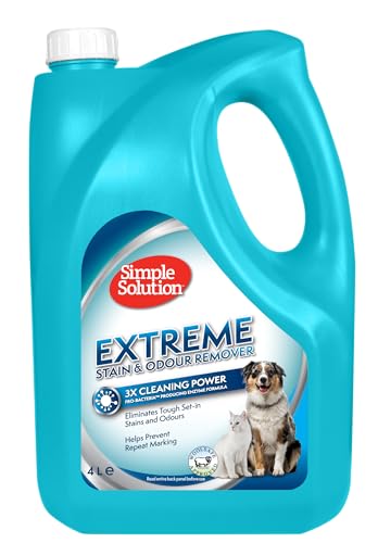 Simple Solution Extreme Pet Flecken- und Geruchsentferner, Enzymatischer Reiniger mit 3X Pro-Bakterien Reinigungskraft - 4Ltr Simple Solution Extreme Pet Flecken- und Geruchsentferner, Enzymatischer Reiniger mit 3X Pro-Bakterien Reinigungskraft - 4Ltr von Simple Solution