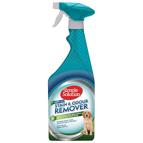 Simple Solution Pet Stain and Odour Remover | Enzymatischer Reiniger mit Pro-Bakterien Reinigungskraft |Rainforest Fresh 750ml von simple solution