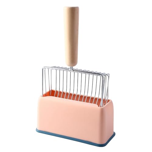 Simpls Katzenstreuschaufel Aus Metall mit Halterung, Robust und Leicht zu Reinigen, Rosa Simpls Katzenstreuschaufel Aus Metall mit Halterung, Robust und Leicht zu Reinigen, Rosa von Simpls