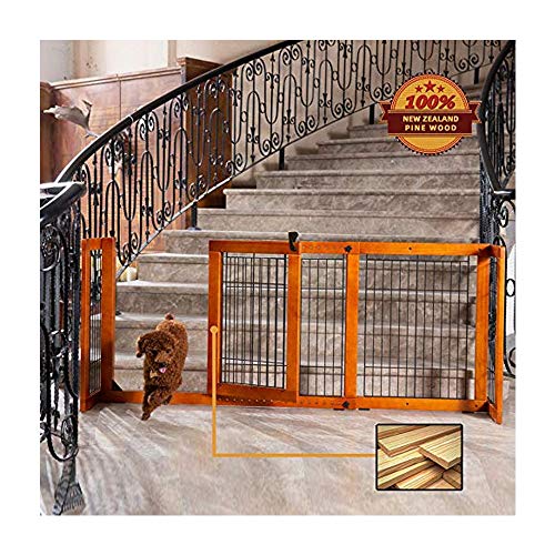 Simply Plus Hundegitter mit Tür, verstellbar, freistehend, aus Holz, für kleine bis mittelgroße Haustiere, Größe M Simply Plus Hundegitter mit Tür, verstellbar, freistehend, aus Holz, für kleine bis mittelgroße Haustiere, Größe M von Simply Plus