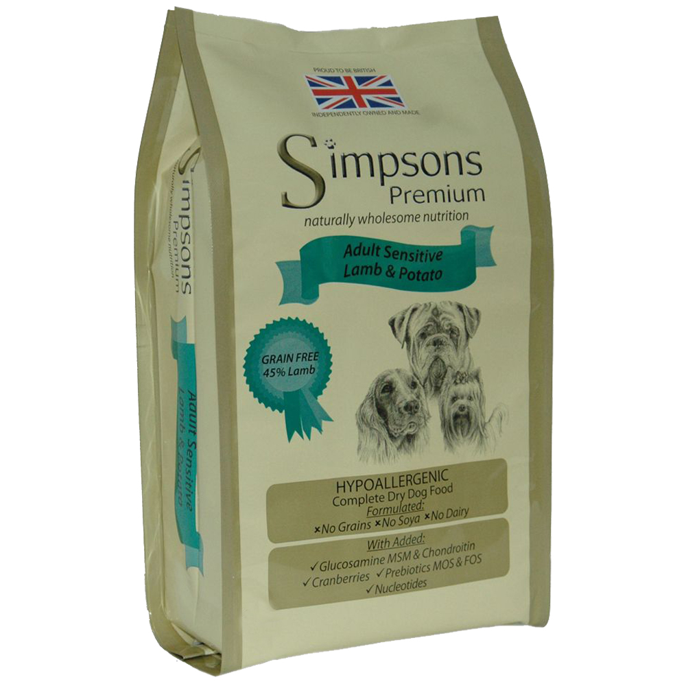 Simpsons Premium Adult Sensitive Lamm & Kartoffel - Sparpaket: 2 x 12 kg Simpsons Premium Adult Sensitive Lamm & Kartoffel - Sparpaket: 2 x 12 kg von Simpsons Premium
