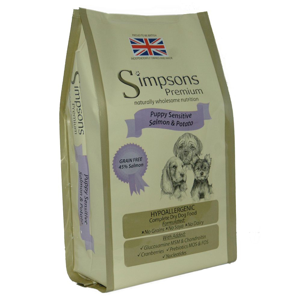Sparpaket Simpsons Premium 2 x 12 kg - Puppy Sensitive Lachs & Kartoffel Sparpaket Simpsons Premium 2 x 12 kg - Puppy Sensitive Lachs & Kartoffel von Simpsons Premium