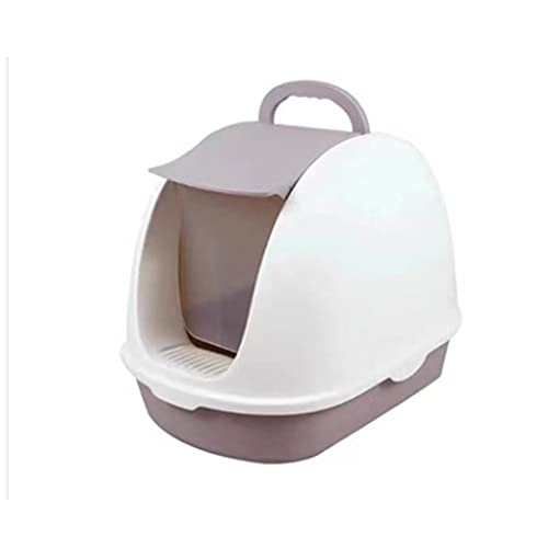 SinSed Große Muschel-Katzentoilette für Haustiere: Spritzwassergeschütztes Gehäuse für Haustiere (Farbe: B) von SinSed