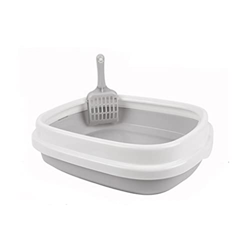 SinSed Household Pet Toilet Set: Plastic Tray Box with Spoon for Easy Cleaning - Ideal Pet Sand Basin for Your Home (Option A) von SinSed