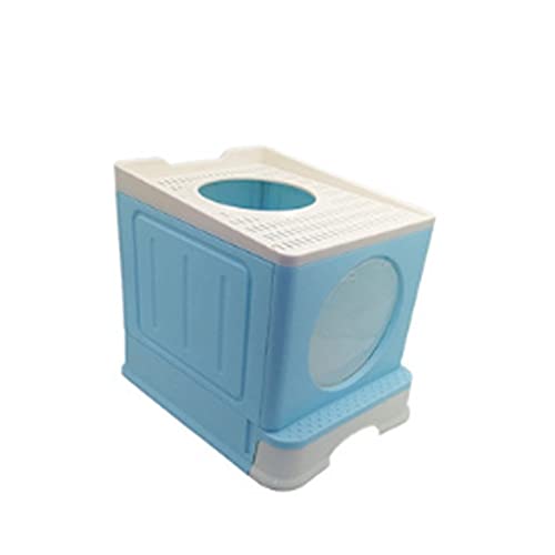 SinSed Indoor Enclosed Pet Restroom: Top Entry, Foldable Drawer, Plastic Sandbox, Bedpan - Compact and Convenient (Color: B) von SinSed