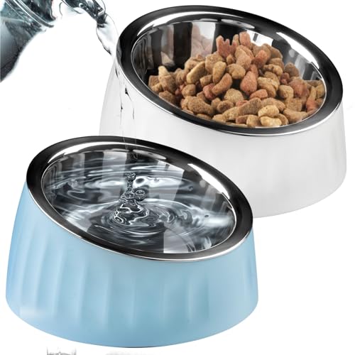 Sinbeon Katzennapf, 2 Stück 15° Schräg Futternapf Katze Edelstahl Set Mit Rutschfester Unterseite, Erhöhter Fressnapf Katze Hundenapf für Wasser Snack Sinbeon Katzennapf, 2 Stück 15° Schräg Futternapf Katze Edelstahl Set Mit Rutschfester Unterseite, Erhöhter Fressnapf Katze Hundenapf für Wasser Snack von Sinbeon