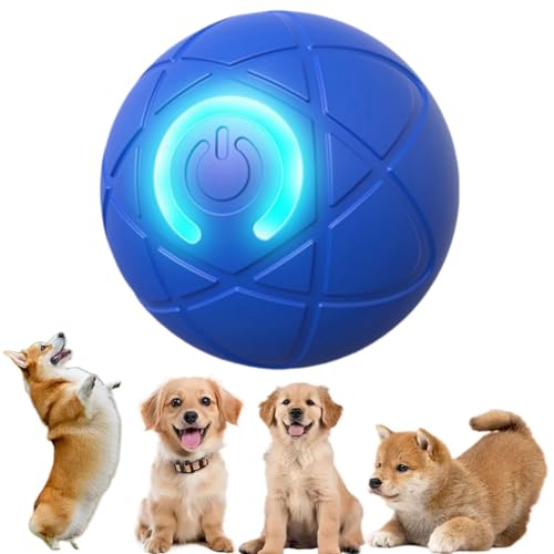 Ball für Katzen und Hunde, vibrierendes D/og Ba/ll, Do/g, selbstrollendes B/alle, interaktives Spielzeug für Hunde/Katzen, Ba/ll, Ac/tive Mo/Ving, Plüschspielzeug, Sma/rt Se/lf-Mov/ing B/alle für von SingHao