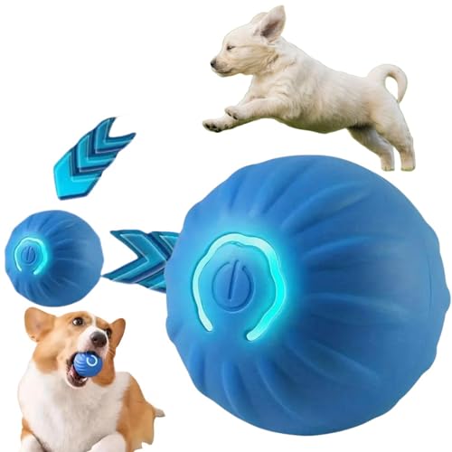 Springball für Hunde, interaktives Hundespielzeug, interaktiver Haustier-zu/y, automatischer Rollball, elektrischer Hundeball, langlebig, hohe Sprungkraft, schwimmender Hundeball, Welpe to/y, Blau Springball für Hunde, interaktives Hundespielzeug, interaktiver Haustier-zu/y, automatischer Rollball, elektrischer Hundeball, langlebig, hohe Sprungkraft, schwimmender Hundeball, Welpe to/y, Blau von SingHao