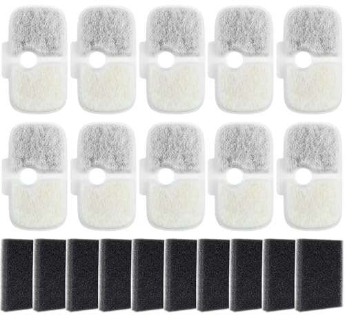 Sinofort Katzenbrunnen Filter,10Stück Filter Katzenbrunnen+10 Stück Vorfilterschwamm,Filter für Katzenbrunnen,Trinkbrunnen Filter, Filter Trinkbrunnen Katzen,Trinkbrunnen für Katze PLWF005, PLWF115 Sinofort Katzenbrunnen Filter,10Stück Filter Katzenbrunnen+10 Stück Vorfilterschwamm,Filter für Katzenbrunnen,Trinkbrunnen Filter, Filter Trinkbrunnen Katzen,Trinkbrunnen für Katze PLWF005, PLWF115 von Sinofort