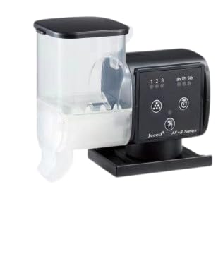 Automatischer Fischfutterspender für Aquarium: große Kapazität, automatischer Futterspender, feuchtigkeitsbeständiger Fischtank-Futter-Timer (LED -F250) von Sinratas