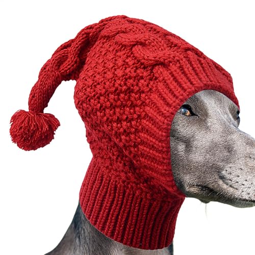 Sionhiuo Hunde-Strickmütze mit Ohrenschützer, warme Winter-Strickmütze für Hunde, kuschelige Kapuze mit Ohrenschützer, niedlicher Nacken- und Kopfschutz für kleine, mittelgroße und große Hunde Sionhiuo Hunde-Strickmütze mit Ohrenschützer, warme Winter-Strickmütze für Hunde, kuschelige Kapuze mit Ohrenschützer, niedlicher Nacken- und Kopfschutz für kleine, mittelgroße und große Hunde von Sionhiuo