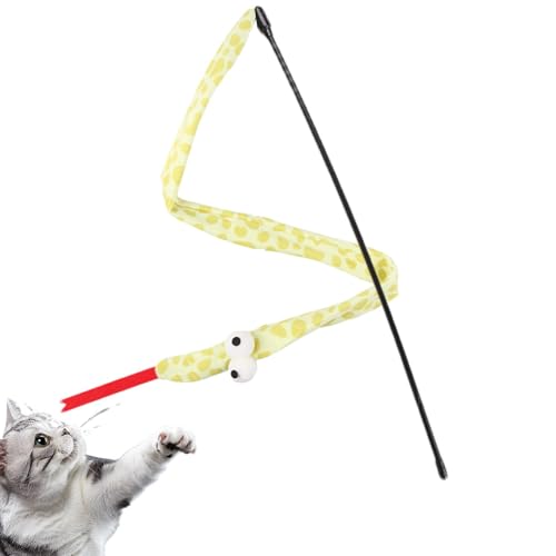 Sionhiuo Katzenspielzeug, Schlangenstab, Katzenstab, Spielzeug für Indoor-Katzen, interaktiver Kätzchen-Spielzeugstab, klingendes Katzenspielzeug Sionhiuo Katzenspielzeug, Schlangenstab, Katzenstab, Spielzeug für Indoor-Katzen, interaktiver Kätzchen-Spielzeugstab, klingendes Katzenspielzeug von Sionhiuo