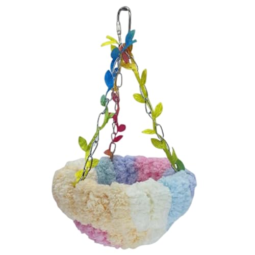 Sionhiuo Sichtweite, Sichtwände Nest | Conure Bettmatte,Plüschvogel -Käfig Hängematte Kuschelhütte schlafte Nest für Sittich Cockatiels Cockatoo Finch Conures von Sionhiuo