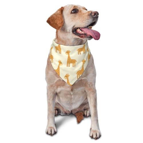 Hundehalstuch, Motiv: Cartoon-Giraffe, waschbar, großes Hundehalstuch, verstellbares Katzen-Halstuch, Hundezubehör, Dreieck, Geburtstagsgeschenk, Geschenk für Haustiere Hundehalstuch, Motiv: Cartoon-Giraffe, waschbar, großes Hundehalstuch, verstellbares Katzen-Halstuch, Hundezubehör, Dreieck, Geburtstagsgeschenk, Geschenk für Haustiere von Sipeigyd