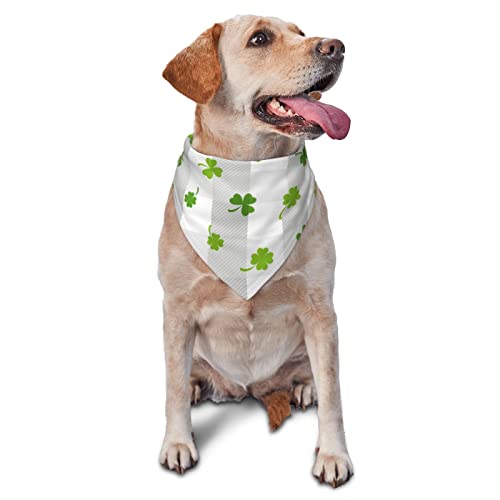 Hundehalstuch, Motiv: Kleeblatt, für Sommer, Geburtstag, verstellbar, für Jungen und Mädchen, hochwertig, waschbar, dreieckig, für Haustiere Hundehalstuch, Motiv: Kleeblatt, für Sommer, Geburtstag, verstellbar, für Jungen und Mädchen, hochwertig, waschbar, dreieckig, für Haustiere von Sipeigyd