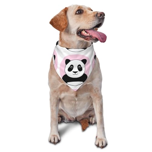 Hundehalstuch, niedliches Panda-Motiv, waschbar, groß, verstellbar, Katzen-Halstuch, Hundezubehör, Dreieck, Geburtstagsgeschenk, Geschenk für Haustiere Hundehalstuch, niedliches Panda-Motiv, waschbar, groß, verstellbar, Katzen-Halstuch, Hundezubehör, Dreieck, Geburtstagsgeschenk, Geschenk für Haustiere von Sipeigyd