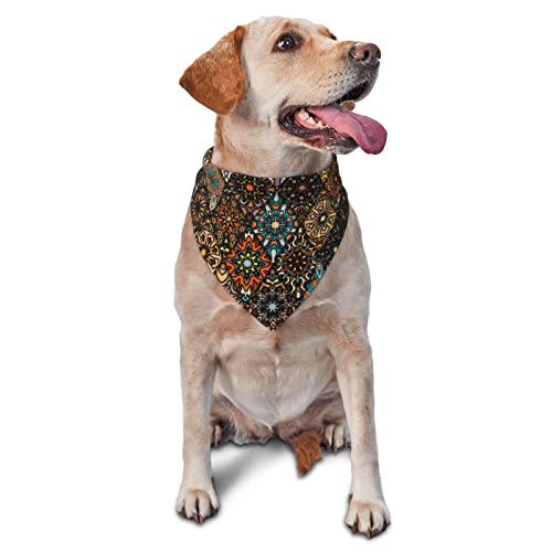 Hundehalstücher mit Bohemian-Motiv, für Sommer, Geburtstag, verstellbar, für Jungen und Mädchen, hochwertig, waschbar, dreieckig, für Haustiere Hundehalstücher mit Bohemian-Motiv, für Sommer, Geburtstag, verstellbar, für Jungen und Mädchen, hochwertig, waschbar, dreieckig, für Haustiere von Sipeigyd