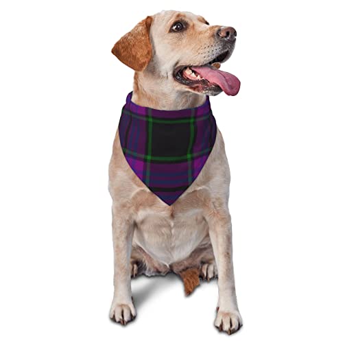 Sipeigyd Dreieckstuch für Haustiere, Clan Laird, Schottenkaro, Haustier-Kleidungszubehör, karierter Haustier-Schal, für kleine bis große Hunde und Katzen von Sipeigyd