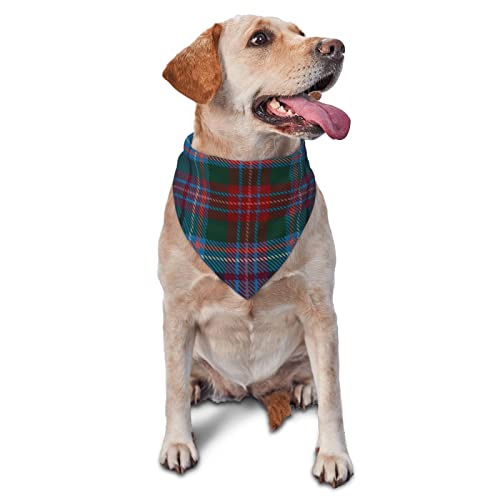 Sipeigyd Dreieckstuch für Haustiere, County Louth Irish Tartan, Haustier-Kleidungszubehör, karierter Haustier-Schal, für kleine bis große Hunde und Katzen von Sipeigyd