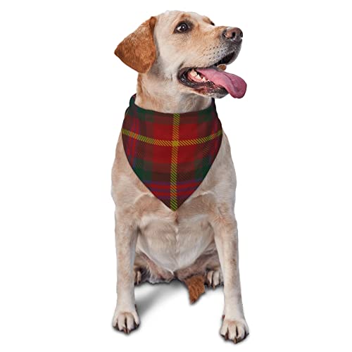 Sipeigyd Dreieckstuch für Haustiere, County Meath Irish Tartan, Haustier-Kleidungszubehör, karierter Haustier-Schal, für kleine bis große Hunde und Katzen von Sipeigyd