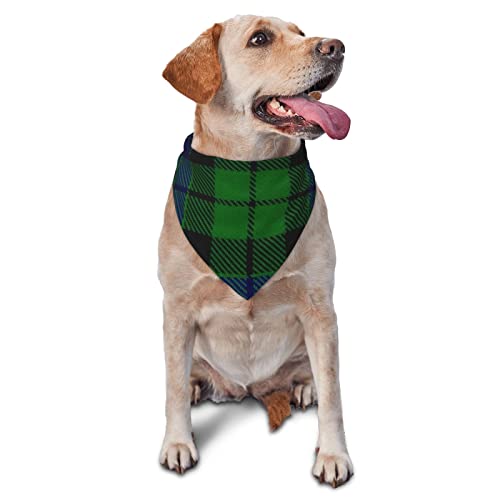 Sipeigyd Dreieckstuch für Haustiere, Schottische Farben, Clan, MacKay, Schottenkaro, Haustierkleidung, Zubehör, kariert, für kleine bis große Hunde und Katzen von Sipeigyd