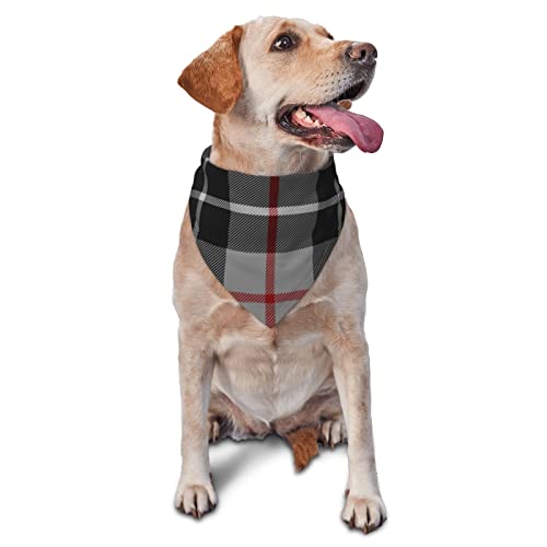 Sipeigyd Dreieckstuch für Haustiere, schottischer Clan, Thompson, Schottenkaro, Haustier-Kleidungszubehör, karierter Haustier-Schal, für kleine bis große Hunde und Katzen von Sipeigyd