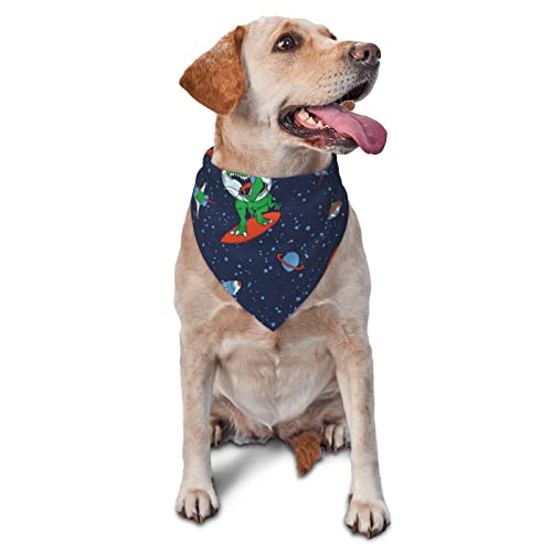 Sipeigyd Hundehalstuch, Dinosaurier-Astronaut, Weltraum-Surfen, Halstuch, Dreieck-Lätzchen, Halstuch, Flanell, dicke Baumwolle, Bandana für kleine, mittelgroße und große Hunde und Katzen Sipeigyd Hundehalstuch, Dinosaurier-Astronaut, Weltraum-Surfen, Halstuch, Dreieck-Lätzchen, Halstuch, Flanell, dicke Baumwolle, Bandana für kleine, mittelgroße und große Hunde und Katzen von Sipeigyd