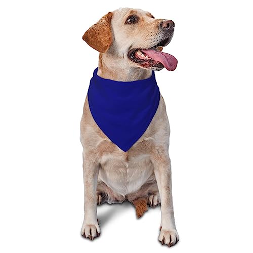 Sipeigyd Hundehalstuch, Dreieckstuch aus Flanell, dicke Baumwolle, für kleine, mittelgroße und große Hunde und Katzen, Marineblau von Sipeigyd