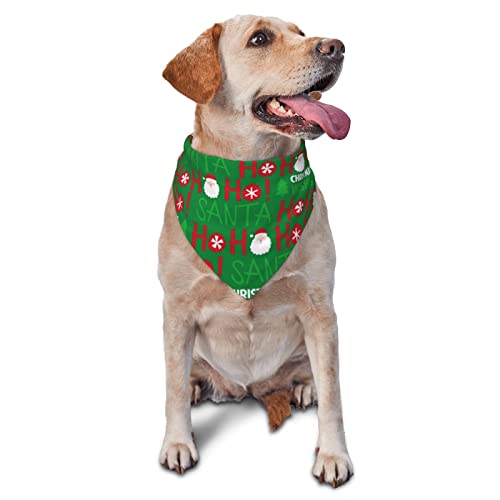 Sipeigyd Hundehalstuch, Motiv: niedlicher Weihnachtsmann und Ho Ho, waschbar, dreieckig, verstellbar, für Mädchen oder Jungen, für mittelgroße und große Hunde und Katzen, 1 Stück Sipeigyd Hundehalstuch, Motiv: niedlicher Weihnachtsmann und Ho Ho, waschbar, dreieckig, verstellbar, für Mädchen oder Jungen, für mittelgroße und große Hunde und Katzen, 1 Stück von Sipeigyd