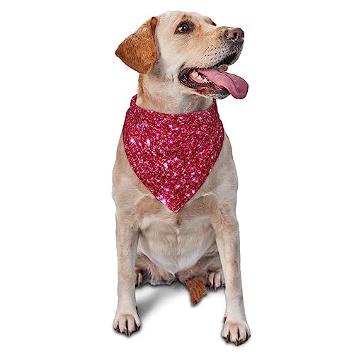 Sipeigyd Hundehalstuch, waschbar, dreieckig, verstellbar, für Mädchen oder Jungen, Größe M, L, Rosa, Glitzer, 1 Stück Sipeigyd Hundehalstuch, waschbar, dreieckig, verstellbar, für Mädchen oder Jungen, Größe M, L, Rosa, Glitzer, 1 Stück von Sipeigyd