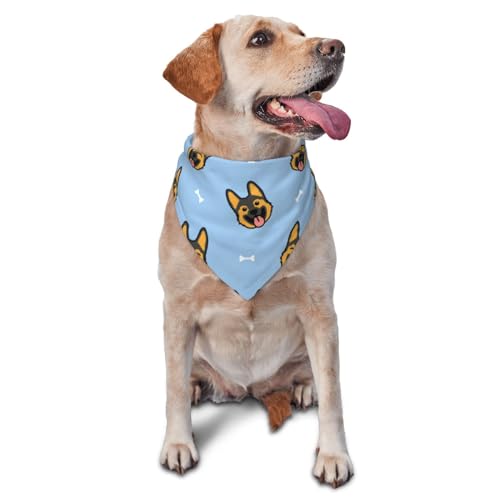 Sipeigyd Hundehalstuch, waschbar, dreieckig, verstellbar, für Mädchen oder Jungen, für mittelgroße und große Hunde und Katzen, 1 Stück Sipeigyd Hundehalstuch, waschbar, dreieckig, verstellbar, für Mädchen oder Jungen, für mittelgroße und große Hunde und Katzen, 1 Stück von Sipeigyd