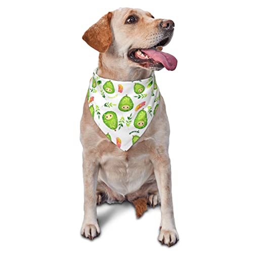 Sipeigyd Kawaii Hundehalstuch, Dreieckstuch mit Avocado-Motiv, Flanell, dicke Baumwolle, Bandana für kleine, mittelgroße und große Hunde und Katzen Sipeigyd Kawaii Hundehalstuch, Dreieckstuch mit Avocado-Motiv, Flanell, dicke Baumwolle, Bandana für kleine, mittelgroße und große Hunde und Katzen von Sipeigyd