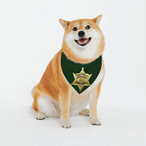 Sipeigyd Sheriff Badges Hundehalstücher mit Schnalle, für Mädchen, groß, verstellbar, weich, dreieckig, Zubehör für kleine, mittelgroße und große Welpen und Katzen Sipeigyd Sheriff Badges Hundehalstücher mit Schnalle, für Mädchen, groß, verstellbar, weich, dreieckig, Zubehör für kleine, mittelgroße und große Welpen und Katzen von Sipeigyd