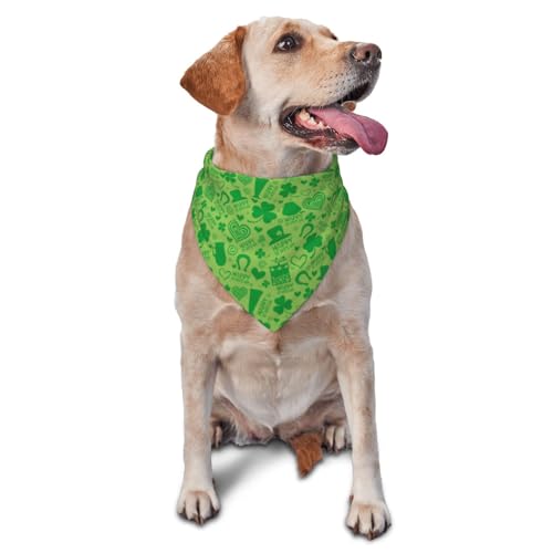 Sipeigyd St. Patrick's Day Hundehalstuch, Halstuch für kleine, mittelgroße und große Hunde Sipeigyd St. Patrick's Day Hundehalstuch, Halstuch für kleine, mittelgroße und große Hunde von Sipeigyd