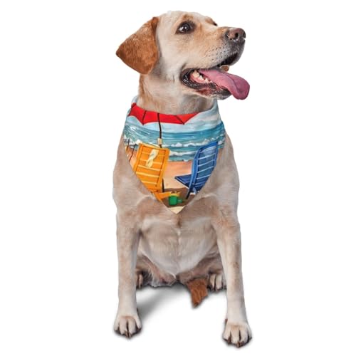 Strand- und Regenschirmstuhl, Hundehalstuch, waschbar, großes Hundehalstuch, verstellbares Katzen-Halstuch, Hundezubehör, Dreieck, Geburtstagsgeschenk, Geschenk für Haustiere Strand- und Regenschirmstuhl, Hundehalstuch, waschbar, großes Hundehalstuch, verstellbares Katzen-Halstuch, Hundezubehör, Dreieck, Geburtstagsgeschenk, Geschenk für Haustiere von Sipeigyd