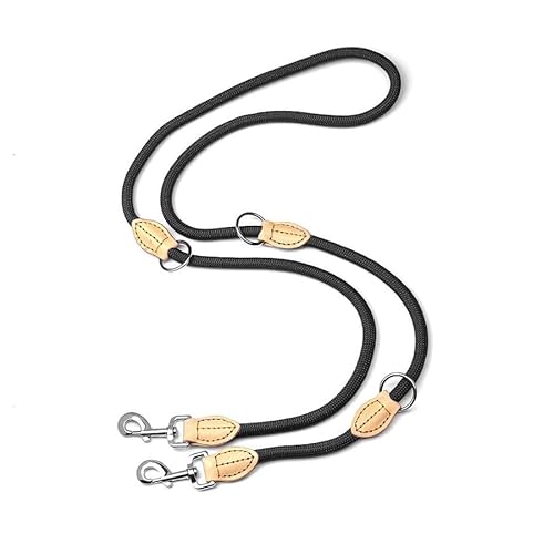 Sipiris Hundeleine aus Robuste Nylon, 3fach verstellbar, 2.1Meter lang x 1cm, für mittelgroße & große Hunde,Nur 185 g leicht,Schwarz Sipiris Hundeleine aus Robuste Nylon, 3fach verstellbar, 2.1Meter lang x 1cm, für mittelgroße & große Hunde,Nur 185 g leicht,Schwarz von Sipiris