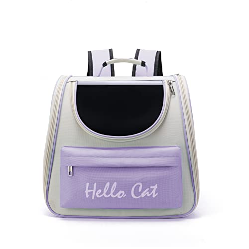 Sipobuy Haustier Niedlicher, Faltbarer Kapselrucksack Für Kleine, Mittelgroße Katzen, Welpen, Hunde, Transparente, Atmungsaktive, Hitzebeständige Tragetasche Für Reisen, Wandern, Camping (Violett) Sipobuy Haustier Niedlicher, Faltbarer Kapselrucksack Für Kleine, Mittelgroße Katzen, Welpen, Hunde, Transparente, Atmungsaktive, Hitzebeständige Tragetasche Für Reisen, Wandern, Camping (Violett) von Sipobuy