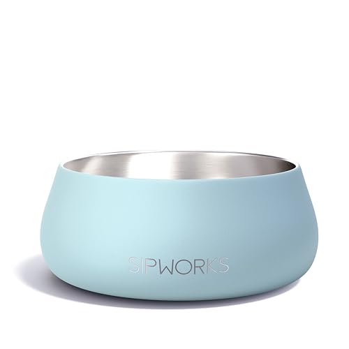 Sipworks Hundenapf – Beschwerter Edelstahl-Hundenapf mit rutschfestem Boden – tragbare Metall-Futter- und Wassernäpfe für Hunde – Haustiernäpfe für alle Rassen Größen für Reisen und Spielen im Freien Sipworks Hundenapf – Beschwerter Edelstahl-Hundenapf mit rutschfestem Boden – tragbare Metall-Futter- und Wassernäpfe für Hunde – Haustiernäpfe für alle Rassen Größen für Reisen und Spielen im Freien von Sipworks