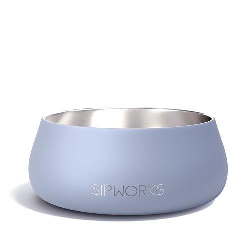 Sipworks Hundenapf – Beschwerter Edelstahl-Hundenapf mit rutschfestem Boden – tragbare Metall-Futter- und Wassernäpfe für Hunde – Haustiernäpfe für alle Rassen Größen für Reisen & Spielen im Freien Sipworks Hundenapf – Beschwerter Edelstahl-Hundenapf mit rutschfestem Boden – tragbare Metall-Futter- und Wassernäpfe für Hunde – Haustiernäpfe für alle Rassen Größen für Reisen & Spielen im Freien von Sipworks