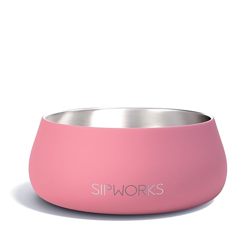 Sipworks Hundenapf – Beschwerter Edelstahl-Hundenapf mit rutschfestem Boden – tragbare Metall-Futter- und Wassernäpfe für Hunde – Haustiernäpfe für alle Rassen Größen für Reisen & Spielen im Freien Sipworks Hundenapf – Beschwerter Edelstahl-Hundenapf mit rutschfestem Boden – tragbare Metall-Futter- und Wassernäpfe für Hunde – Haustiernäpfe für alle Rassen Größen für Reisen & Spielen im Freien von Sipworks
